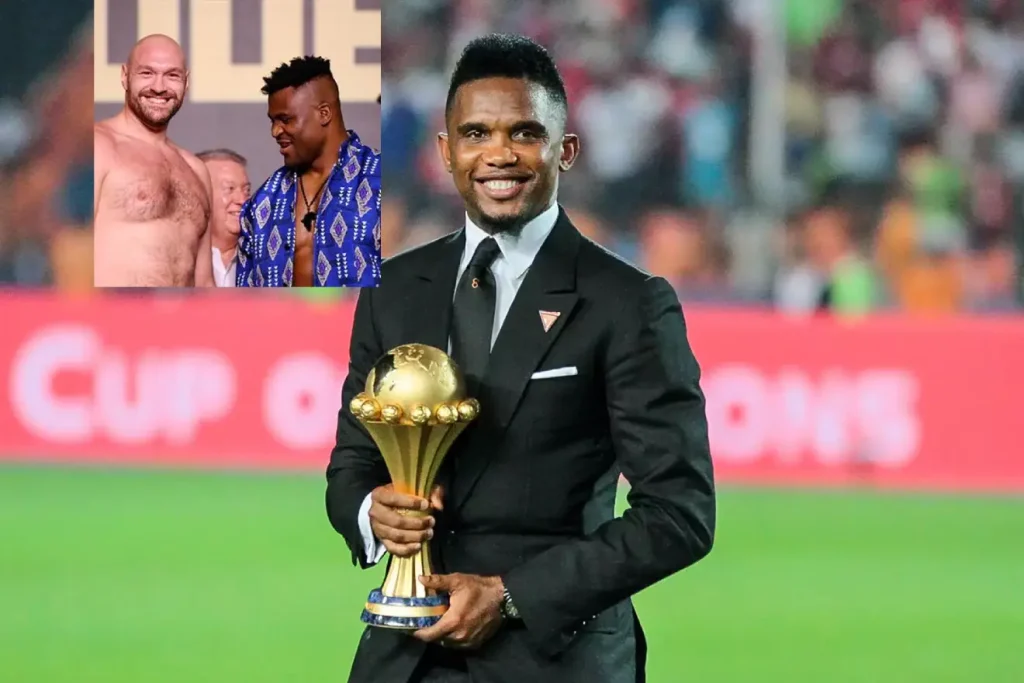 Francis Ngannou or Tyson Fury?  Before the clash of the titans, Samuel Eto’o makes his choice