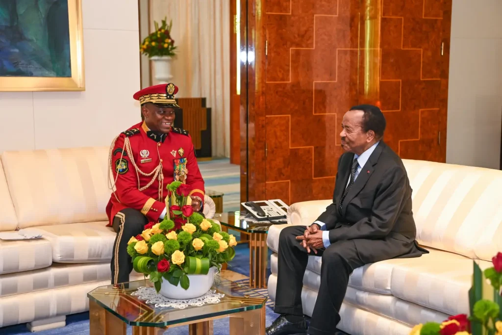 Cameroon: the strong man of Gabon, Brice Clotaire Oligui Nguema, received by Paul Biya
