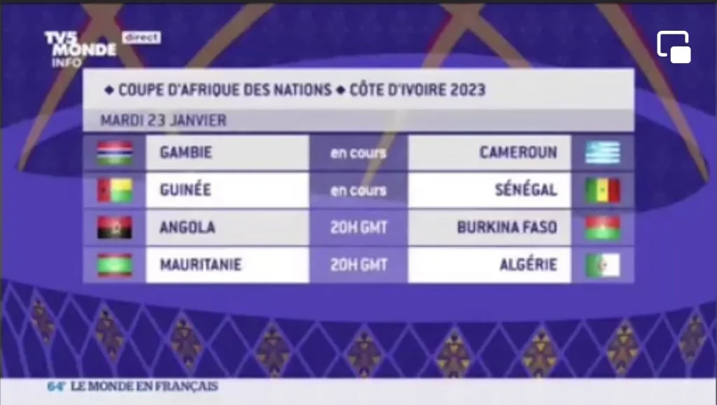 CAN 2023: TV5 Monde replaces the flag of Cameroon with that of Ambazonia