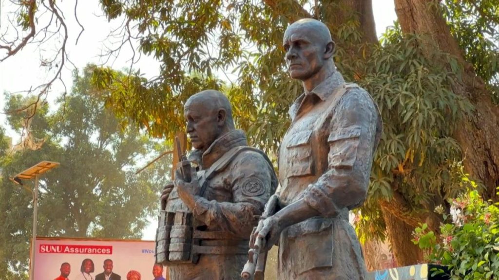 Central African Republic: inauguration of a statue in honor of Evguéni Prigojine, ex-leader of Wagner in Bangui