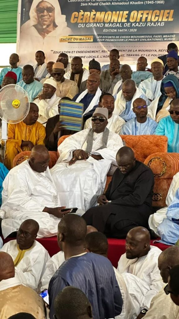 Magal Kazu Rajab: Serigne Abo Mbacké thanks the State and preaches the exemplary nature of Serigne Fallou Mbacké
