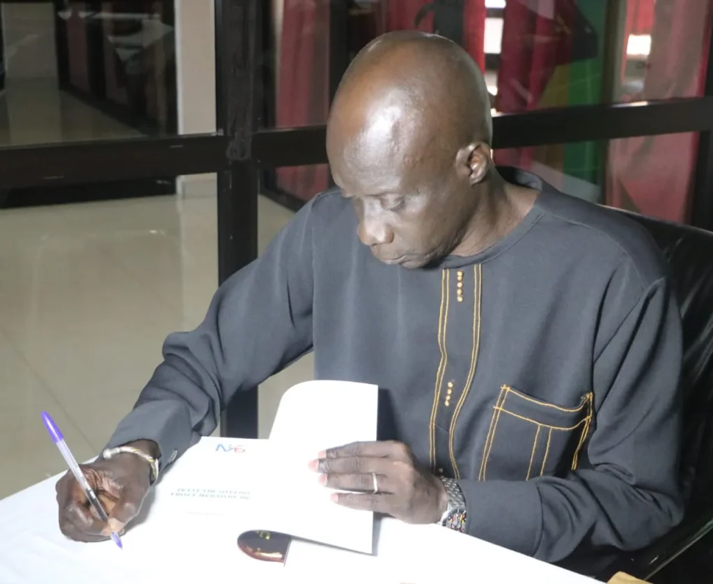 Babacar Khalifa Ndiaye celebrates the coronation of the Lions in a new work April 9, 2026