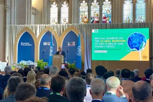 Climate and energy crises: UN Secretary-General calls for rapid and just transition to renewable energy