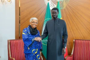 President Bassirou Diomaye Faye receives Ellen Johnson Sirleaf in Dakar
