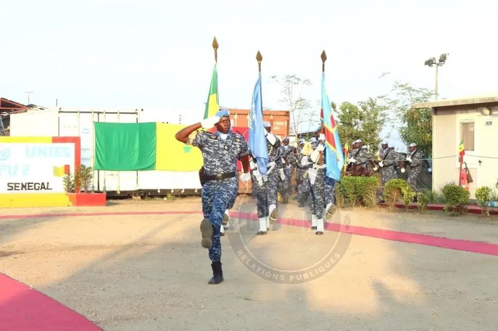 Gendarmerie: MONUSCO pays tribute to the peacekeepers of SENFPU 2-18 in Bunia