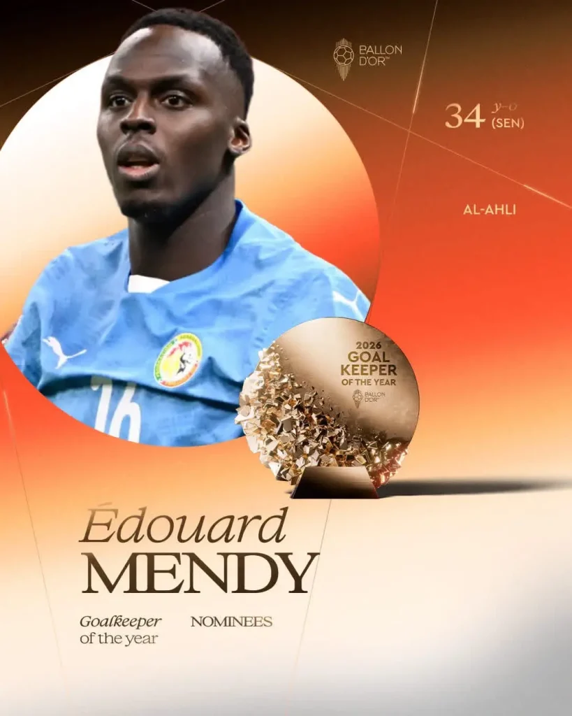 Lev Yachine Trophy: Édouard Mendy among the contenders for the title of best goalkeeper in the world