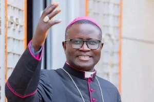 Religion – Christianity: Monsignor André Guèye meeting Catholics of the American diaspora