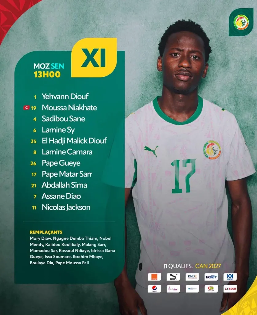 Senegal team against Mozambique: A framework that combines support and openness
