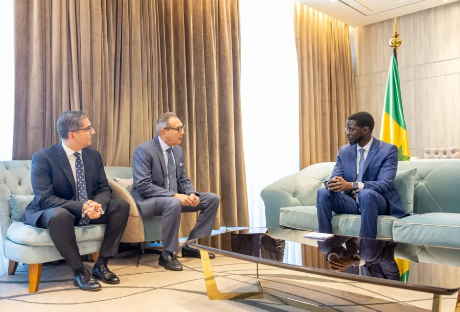 Professor Diomaye and Mohamed Mahmoud El Etreby chair the National Bank of Egypt