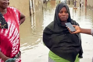 Heavy rain in Kaolack: damaged roads, puddles and difficult traffic