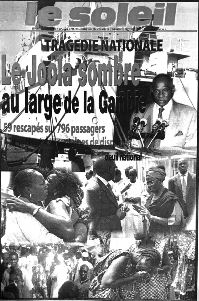 “The Joola” sank, hundreds of passengers “left with the waves”
